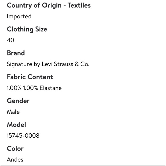 SIGNATURE BY LEVI STRAUSS&CO MENS JEANS SHORTS - Picture 6 of 11